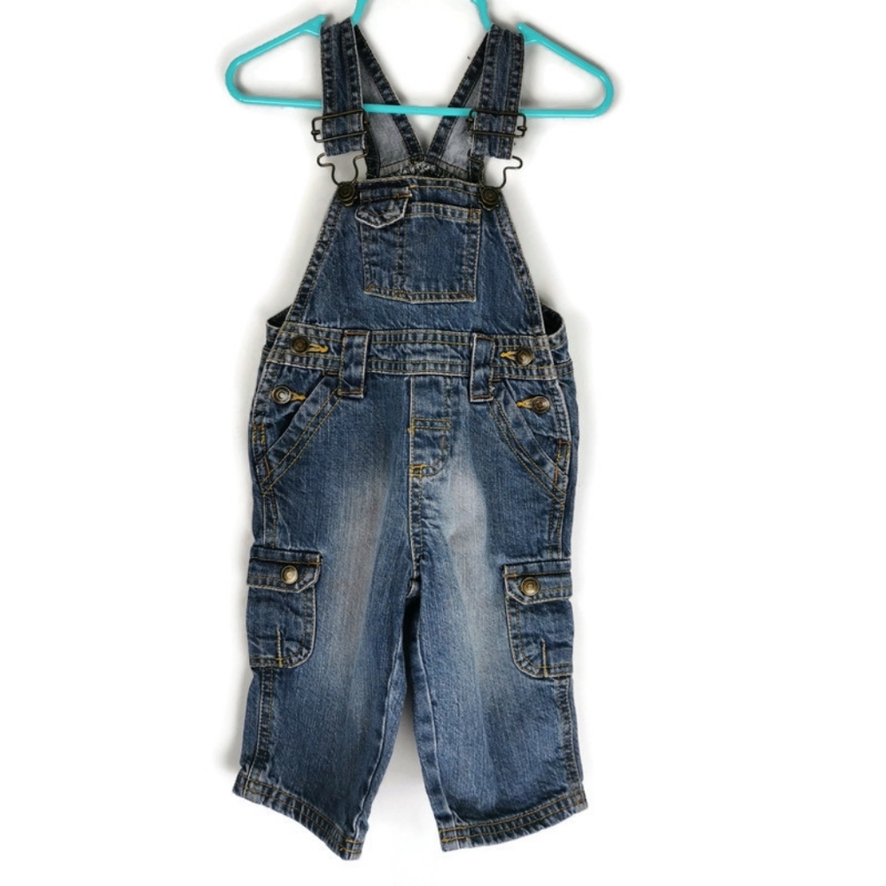 Calvin Klein Denim Overalls SZ 6-9m